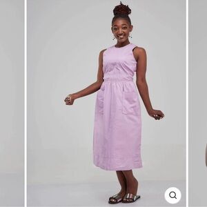 J.crew Lavender Sleeveless Midi Dress